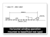 Horizontal winding operation mounted to base(fixed reel type)